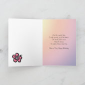 Age 12, a ballerina birthday card カード (内部)