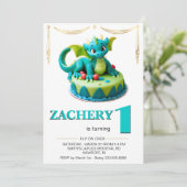 *~* AGE 1 Dragonベビー写真AP88誕生会 招待状 (スタンド正面)