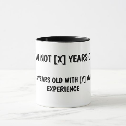 Age and Birthday Humor Mug マグカップ (中央)