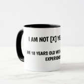 Age and Birthday Humor Mug マグカップ (正面左)