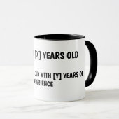 Age and Birthday Humor Mug マグカップ (正面右)
