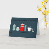 Age by Drinkお気に入りの男性おもしろい誕生日 カード (黄色い花)