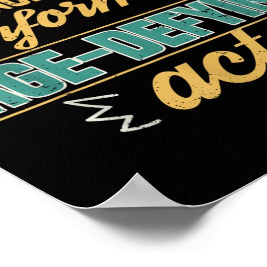 Age Defying Acts Funny Old Retirement Grandparents ポスター (角)