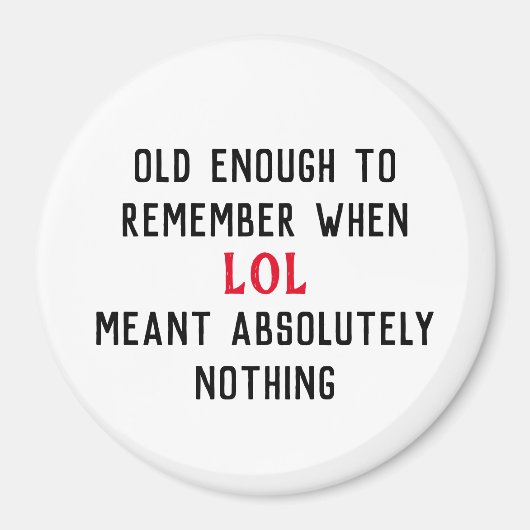 Age Humor Magnet マグネット (正面)
