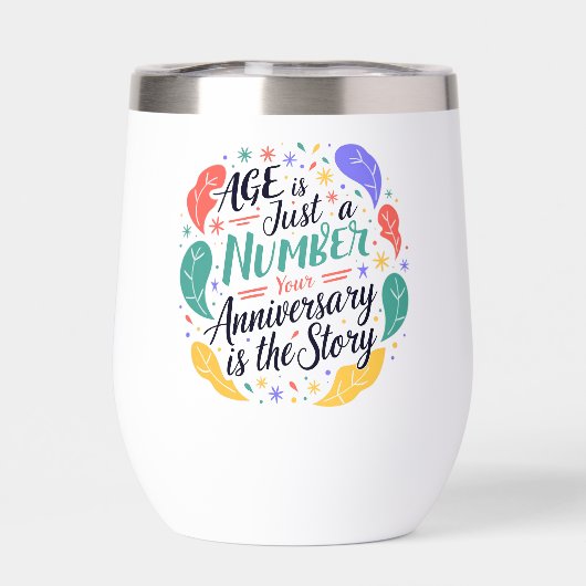 Age Is Just a Number Anniversary Tumbler (背面)