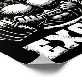 Age Is No Excuse Gorilla Weightlift Gym Quotes Gym ポスター (角)