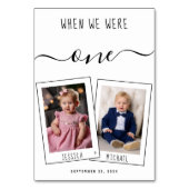 Age Kids Photos シンプル Scriptの結婚時代 テーブルナンバー (裏面)