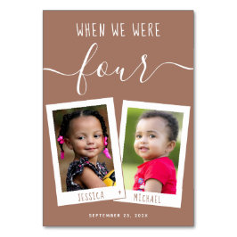 Age Kids Photos Script 結婚'sの時に茶色 テーブルナンバー