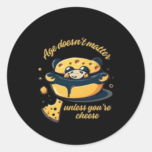 Age Not Sticker ラウンドシール (正面)