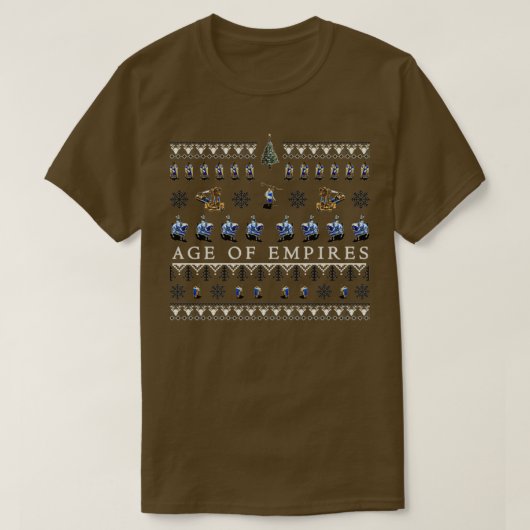 Age of Empires醜いクリスマス Tシャツ (デザイン正面)