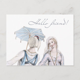Age of Jane Austen Regency Hello Friendはがき ポストカード