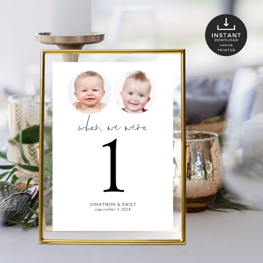 Age Photosのテーブル番号結婚カードだった時 招待状