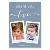 Age Photos Script 結婚'sの時の埃っぽい青 テーブルナンバー (裏面)