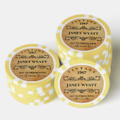 Age to Complementsヴィンテージ誕生日 ポーカーチップ (積み重ね)