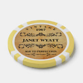 Age to Complementsヴィンテージ誕生日 ポーカーチップ (シングル)