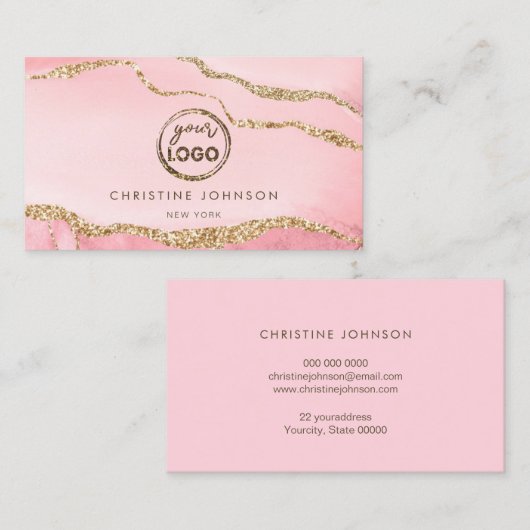 agebackground名刺のロゴ 名刺 (正面/裏面)