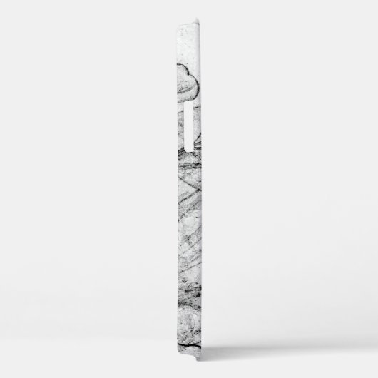 aged black and white postcard stylizationabstract, Case-Mate iPhoneケース (裏面 / 右)