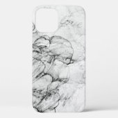 aged black and white postcard stylizationabstract, Case-Mate iPhoneケース (裏面)
