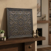 Aged Bronze Art Nouveau Floral #18 ID1193 タイル