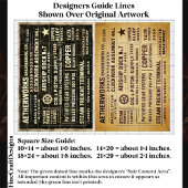 Aged Distressed Steampunk Work Signs FA9 Decoupage 薄葉紙