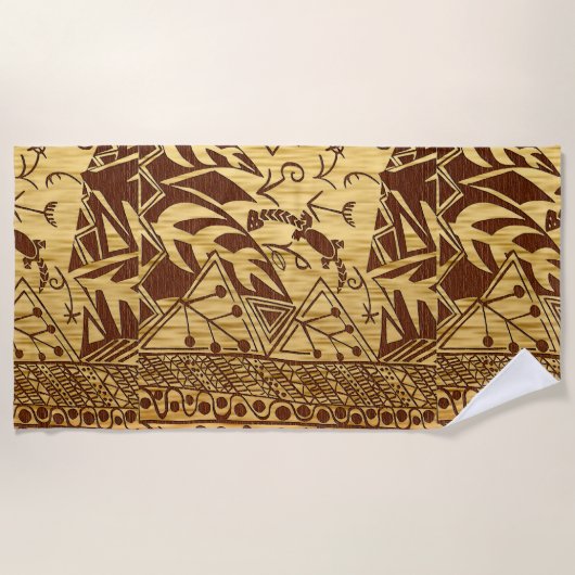 「Aged Earth Canvas」 ビーチタオル (正面)