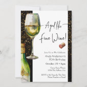 Aged Fine Wine 70th Birthday Invitation 招待状 (正面)