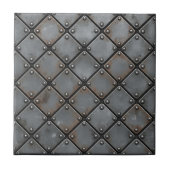 Aged Iron Plate and Rivets #21 ID1227 タイル (正面)