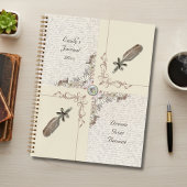 Aged Ivory Typography Book Lover Journal ノートブック