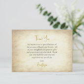 Aged Parchment Orthodox Christian Baptism  サンキューカード (スタンド正面)