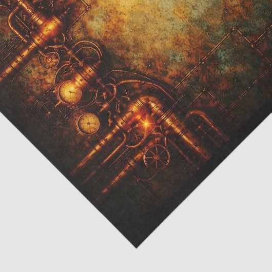 Aged Steampunk Industrial Background FG9 Decoupage 薄葉紙 (詳細)