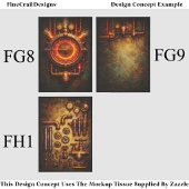 Aged Steampunk Industrial Background FG9 Decoupage 薄葉紙