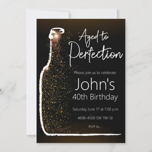 Aged to Perfection 招待状 (正面)