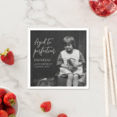 Aged to Perfection 60th Birthday Party Full Photo スタンダードカクテルナプキン (インサイチュ)