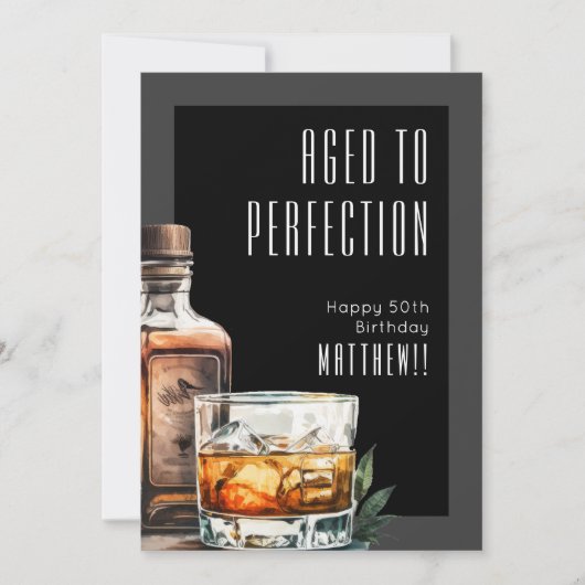Aged To Perfection Birthday カード (正面)