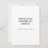 Aged To Perfection Birthday カード (裏面)