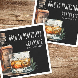Aged To Perfection Birthday Party スタンダードカクテルナプキン