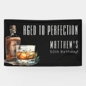 Aged To Perfection Birthday Party 横断幕 (横)