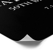 Aged To Perfection Birthday Party Welcome Sign ポスター (角)