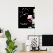 Aged To Perfection Birthday Party Welcome Sign ポスター (ホームオフィス)