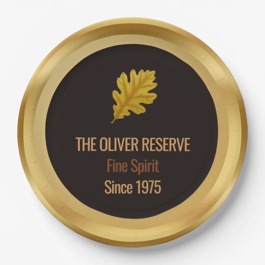 Aged to Perfection Gold Edition Whisky Celebration ペーパープレート (正面)