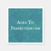 Aged To Perfection-ish Funny Saying Birthday Humor スタンダードカクテルナプキン (正面)