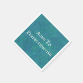 Aged To Perfection-ish Funny Saying Birthday Humor スタンダードカクテルナプキン (角)