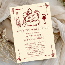 Aged To Perfection Like Fine Wine Birthday Party