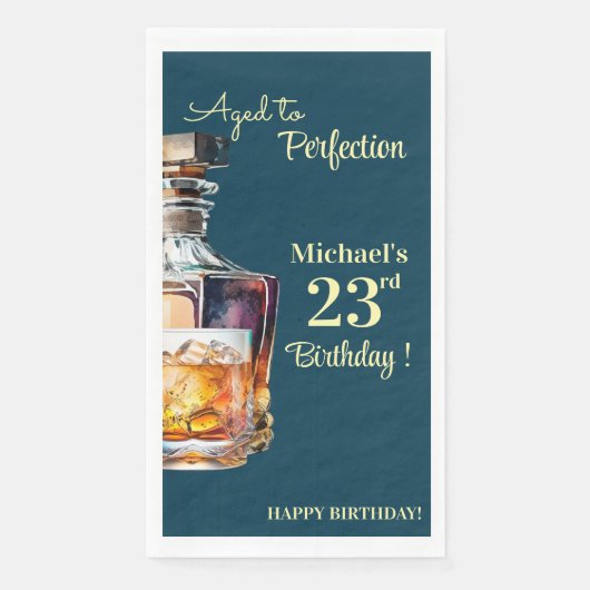 Aged to Perfection Men 23rd Whiskey Birthday (正面)