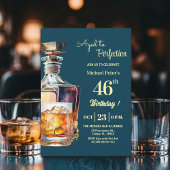 Aged to Perfection Men 46th Whiskey Birthday  招待状