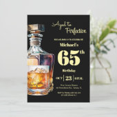 Aged to Perfection Men  65th Whiskey Birthday  招待状 (スタンド正面)