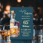 Aged to Perfection Men 65th Whiskey Birthday  招待状