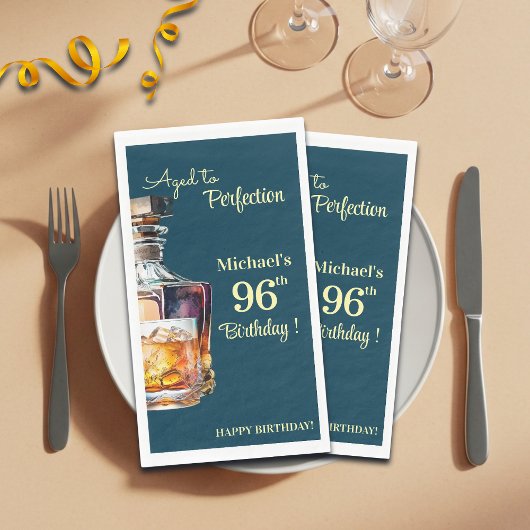 Aged to Perfection Men 96th Whiskey Birthday
