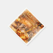 Aged To Perfection Men’s Birthday Party スタンダードカクテルナプキン (角)