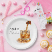 Aged To Perfection Men’s Birthday Party ペーパープレート (パーティー)